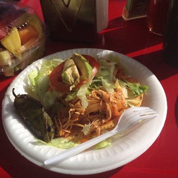 Jugos Azteca - Chicken Tostada - Juice Bars & Smoothies Near Me - Los Angeles, California