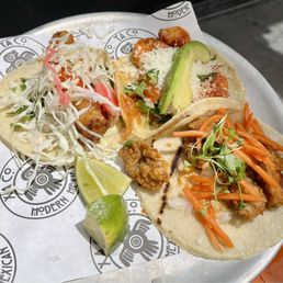 Fish, Oyster and Shrimp Tacos Fish, Oyster and Shrimp Tacos