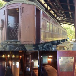 Pomo Museum - The restored rail car out front