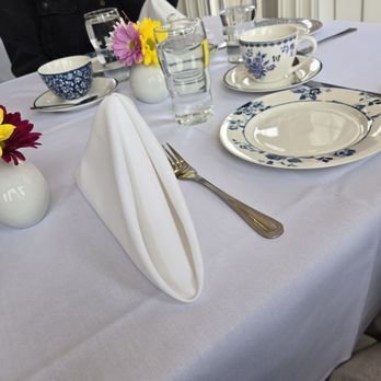 The London Tea Room - More place settings, one fun thing was sugar cubes on the table. Had ask for sweetener. - Tea Rooms Near Me - St Louis, Missouri The London Tea Room - More place settings, one fun thing was sugar cubes on the table. Had ask for sweetener. - Tea Rooms Near Me - St Louis, Missouri
