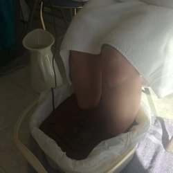 Peggylayton - At the Therapy Center, we do Foot bath detox.