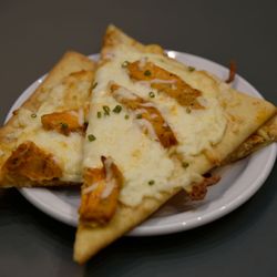 Beckman Cafe - Buffalo chicken flatbread.