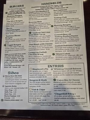 Menu photo 1 The Blarney Stone Pub Onancock, VA