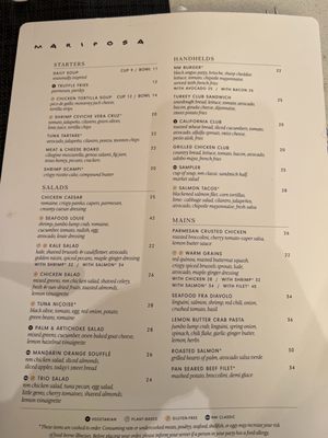 Menu photo 2 Mariposa San Antonio, TX
