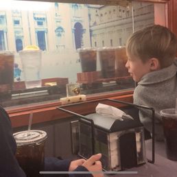 The train delivering drinks