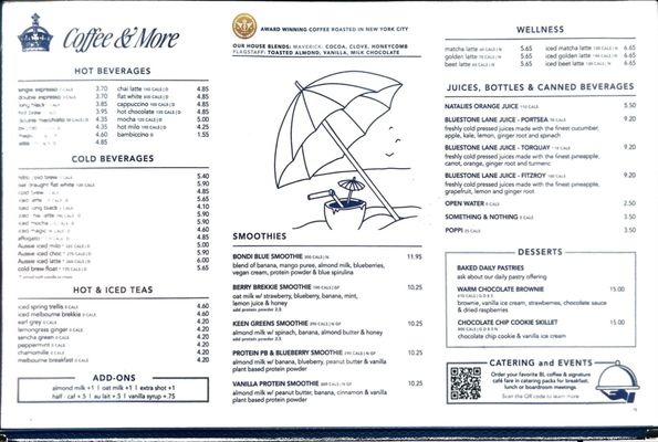 Menu photo 5 Bluestone Lane Tysons Boro Café Mclean, VA