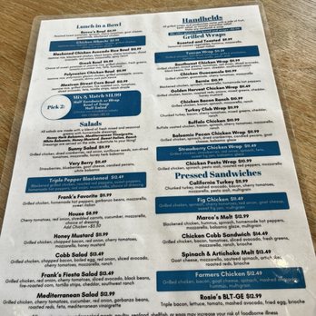 Frank's Cafe - Menu1 - Breakfast & Brunch Near Me - Boardman, Ohio