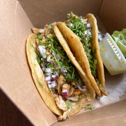 Chicken chicken and more chicken tacos they taste exactly how they look