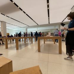 Apple Crabtree Valley Mall - Even at knee height, the "genius bar" is fun