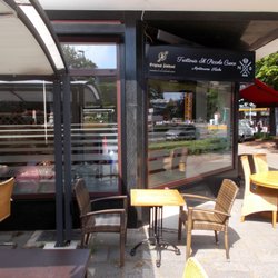 Trattoria il piccolo cuoco - Blick auf die Terrasse am Morgen