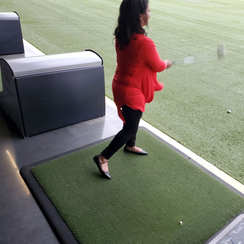 Topgolf - She was a pro at golfing. - Golf Near Me - Charlotte, North Carolina Topgolf - She was a pro at golfing. - Golf Near Me - Charlotte, North Carolina