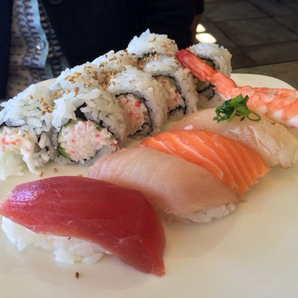 Sushi Lounge - Poway - Sushi Combo (Lunch Special) - $10.75 // 6 pcs California Roll, tuna, hamachi, salmon, albacore, and ebi (shrimp) nigiri - Sushi Bars Near Me - Poway, California Sushi Lounge - Poway - Sushi Combo (Lunch Special) - $10.75 // 6 pcs California Roll, tuna, hamachi, salmon, albacore, and ebi (shrimp) nigiri - Sushi Bars Near Me - Poway, California