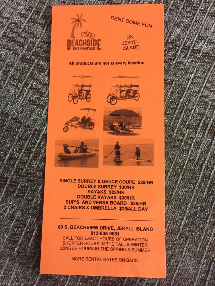 WHEEL FUN RENTALS Updated September 2024 60 S Beachview Dr, Jekyll