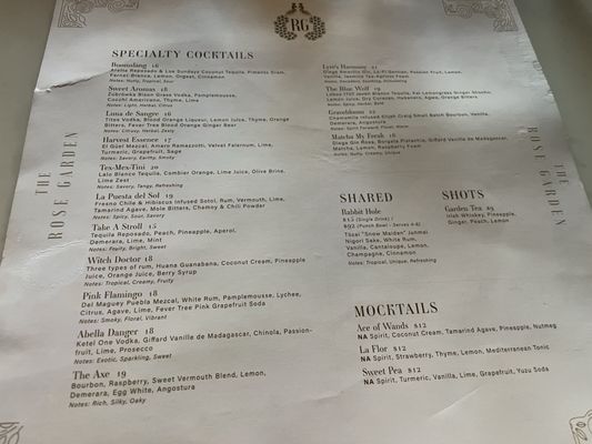 Menu photo 3 The Rose Garden AZ Phoenix, AZ