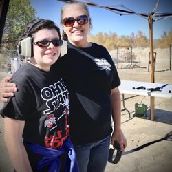 Victor Valley Shooters - Lisa with my first time shooter teen.