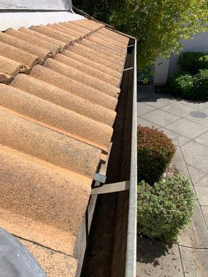 Gutter Cleaning - Full gutters and blocked downspouts can cause water damage and dry rot, which can lead to an unsightly appearance and costly repairs.  Our team will climb the ladders to remove the debris from your gutters. 

We also have a state-of-the-art gutter cleaning machine that can be used from the ground, so we don’t have to climb on your roof.  We will also flush all downspouts to be sure everything is running smoothly.  While we’re there, we’re happy to inspect your skylights or solar panels to see if they need cleaning for better light, visibility and efficiency.