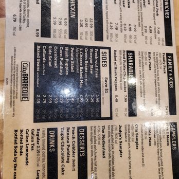 City Barbeque - Menu - Barbeque Near Me - Charlotte, North Carolina