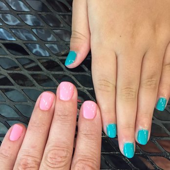 Beach Nails & Spa - Finished manis. Mine is gel polish and hers are just painted. - Nail Salons Near Me - Panama City Beach, Florida Beach Nails & Spa - Finished manis. Mine is gel polish and hers are just painted. - Nail Salons Near Me - Panama City Beach, Florida