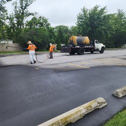 Pavement Maintenance Solutions - Pavement Maintenance Solutions was busy at work Sealcoating our property.