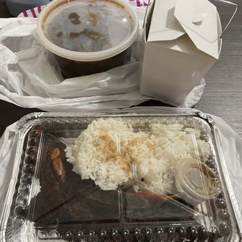 Filipiniana - Grilled Pork Belly with Garlic Rice and Beef Pares with Garlic Rice - Filipino Near Me - Elmhurst, New York