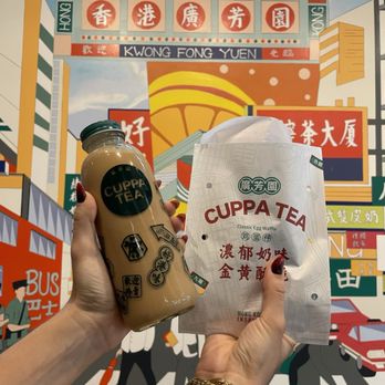 Cuppa Tea - Chocolate Egg Waffle and  Cold Sweet Velvet Milk - Coffee & Tea Near Me - College Park, Maryland