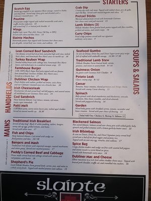 Menu photo 3 Sláinte Irish Pub and Restaurant Baltimore, MD Menu photo 3 Sláinte Irish Pub and Restaurant Baltimore, MD