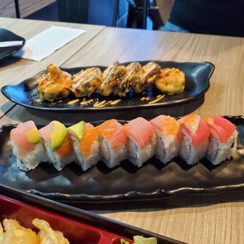 Sushi Rock & Grill - Rainbow Roll upfront - Sushi Bars Near Me - Gilbert, Arizona Sushi Rock & Grill - Rainbow Roll upfront - Sushi Bars Near Me - Gilbert, Arizona
