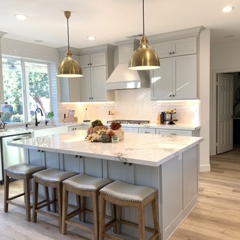 Anaya Tile - a large kitchen with a center island - Flooring Near Me - Upland, California