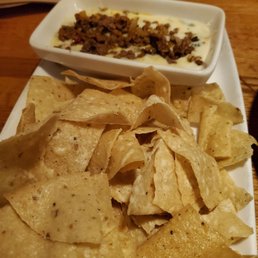 Taco Topped Queso and Chips Taco Topped Queso and Chips