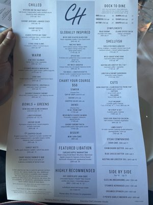 Menu photo 6 Chart House Daytona Beach, FL