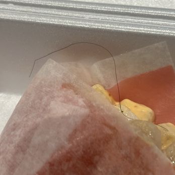 Cho Cho San - Pink lady hand roll with hair on top... - Sushi Bars Near Me - Encino, California