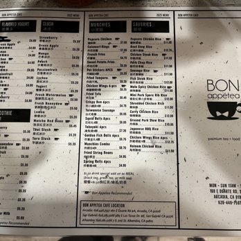 Bon Appetea Cafe - Arcadia - Menu - Coffee & Tea Near Me - Arcadia, California Bon Appetea Cafe - Arcadia - Menu - Coffee & Tea Near Me - Arcadia, California