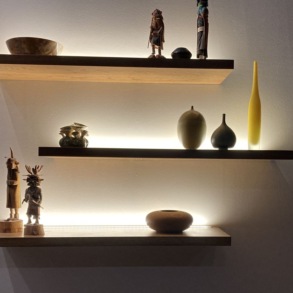 Knopps Electric - LEDs installed into floating shelves - Lighting Fixtures & Equipment Near Me - Prescott, Arizona