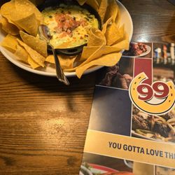 99 Restaurants - Artichoke Spinach *sadly chips were kinda old
