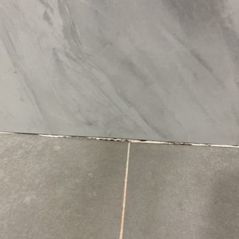 JN Tile - In this photo, you can see the caulking was behaving like a gutter, holding water and caved in with mold - Tiling Near Me - Pittsburg, California JN Tile - In this photo, you can see the caulking was behaving like a gutter, holding water and caved in with mold - Tiling Near Me - Pittsburg, California