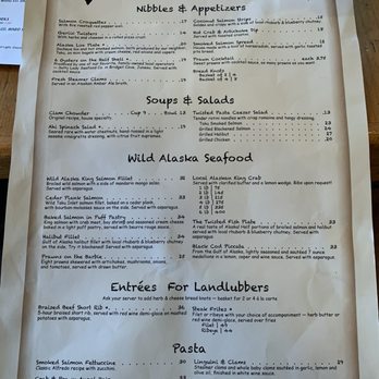 Twisted Fish Company Alaskan Grill - Menu - Seafood Near Me - Juneau, Alaska