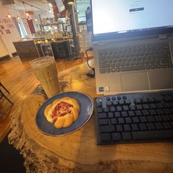 Raspberry Cheese Danish and Summer Fling coffee