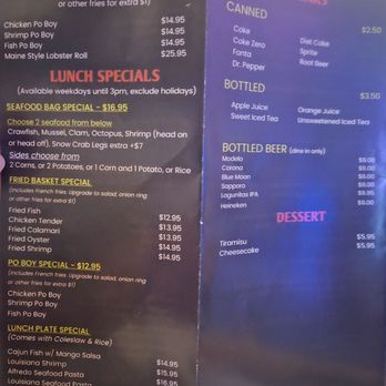 Bag O Crab - takeout menu (side a) - Seafood Near Me - Sunnyvale, California Bag O Crab - takeout menu (side a) - Seafood Near Me - Sunnyvale, California