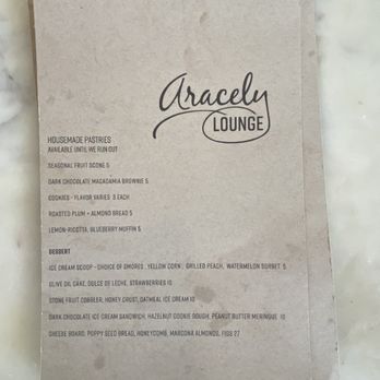Aracely Lounge - Menu - 7/13/24 - Breakfast & Brunch Near Me - Danville, California Aracely Lounge - Menu - 7/13/24 - Breakfast & Brunch Near Me - Danville, California