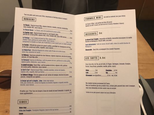 Menu photo 1 Les Frangins Lyon, 69 Menu photo 1 Les Frangins Lyon, 69
