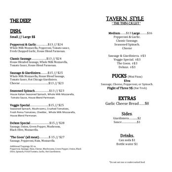 Pucks&pizza - Their menu directly from their FB - Pizza Near Me - Dunedin, Florida Pucks&pizza - Their menu directly from their FB - Pizza Near Me - Dunedin, Florida