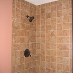 McCoy Tileworks - Floor to ceiling walk-in shower