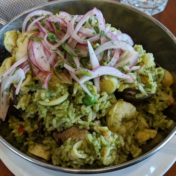 Puerto 27 Peruvian Kitchen & Pisco Bar - Arroz con mariscos - peruvian style paella - Peruvian Near Me - Pacifica, California Puerto 27 Peruvian Kitchen & Pisco Bar - Arroz con mariscos - peruvian style paella - Peruvian Near Me - Pacifica, California