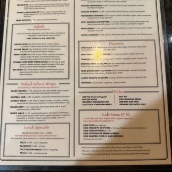 Mangieri's Pizza Cafe - Menu - Italian Near Me - Austin, Texas