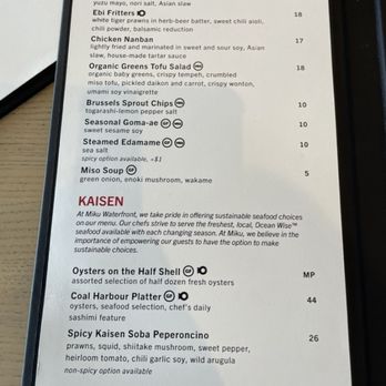 Miku - Japanese Near Me - Vancouver, British Columbia