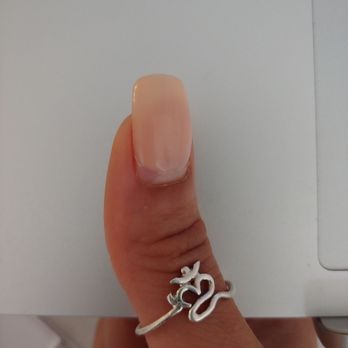 A1 Nail Salon - This nail was cracked and had to be repaired, you cannot tell, and 2weeks later its still intact. - Nail Salons Near Me - Jersey City, New Jersey