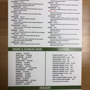 Avocado Roll Sushi - Menu - Japanese Near Me - Spokane, Washington Avocado Roll Sushi - Menu - Japanese Near Me - Spokane, Washington