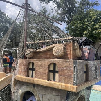Volente Beach Water Park - Pirate ship in the kids play area. - Water Parks Near Me - Leander, Texas Volente Beach Water Park - Pirate ship in the kids play area. - Water Parks Near Me - Leander, Texas