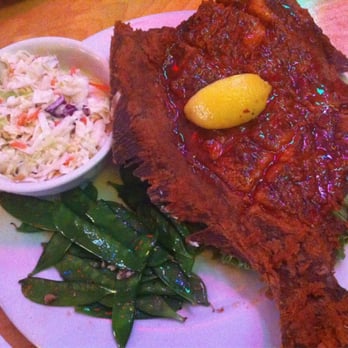 A-J's Dockside Restaurant - Famous scored flounder.... Yum! - Seafood Near Me - Tybee Island, Georgia