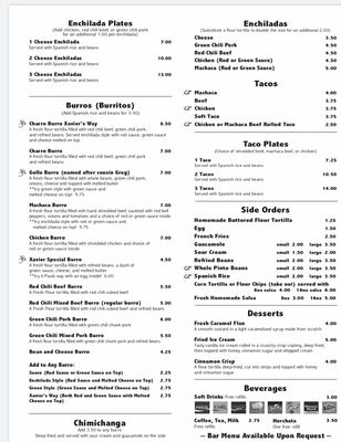 Menu photo 8 XJ's Casa Reynoso Gilbert, AZ
